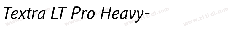 Textra LT Pro Heavy字体转换